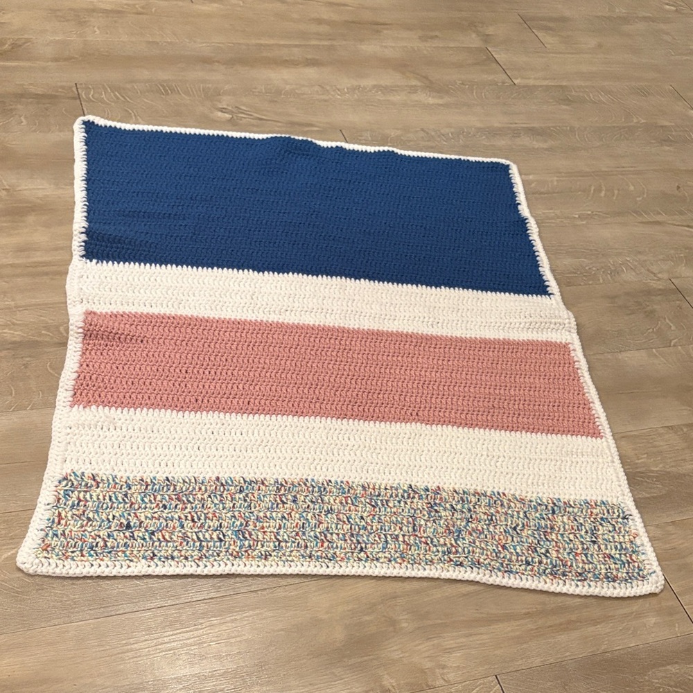 Homemade Blanket Multi Colour 29”x36.5”